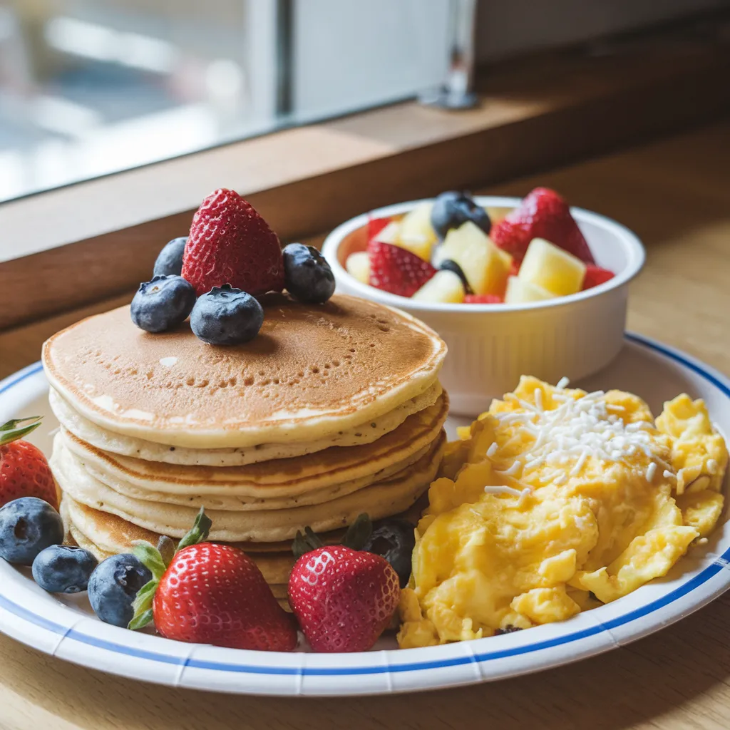 Balanced kids meal options at IHOP including breakfast and lighter choices