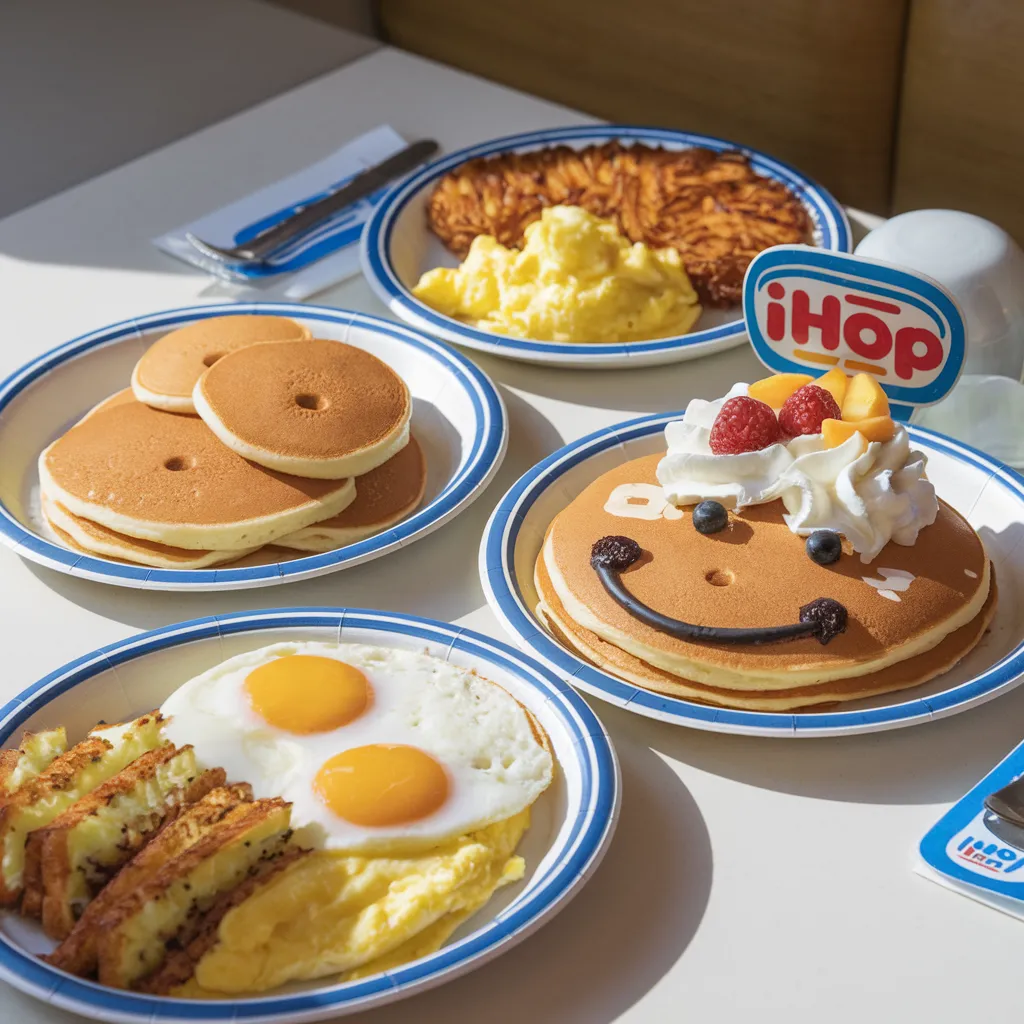 Kids Menu 17 IHOP kids breakfast menu with pancakes, eggs, and hash browns