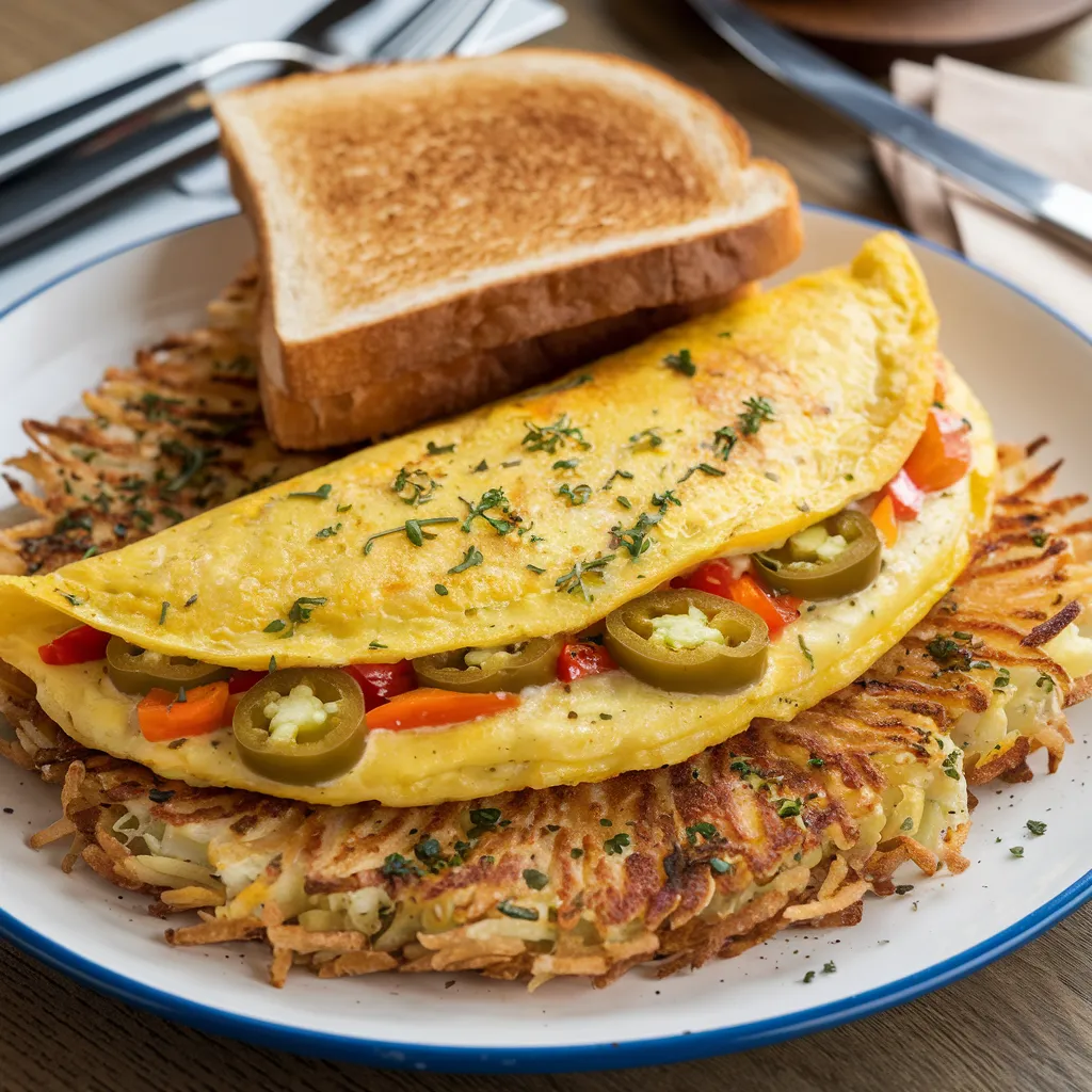 IHOP Omelettes Menu 21 Spicy omelette option with peppers from the IHOP menu