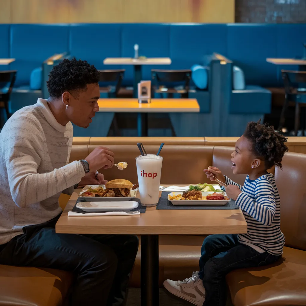 Adult entrée required with IHOP kids eat free dine in meal