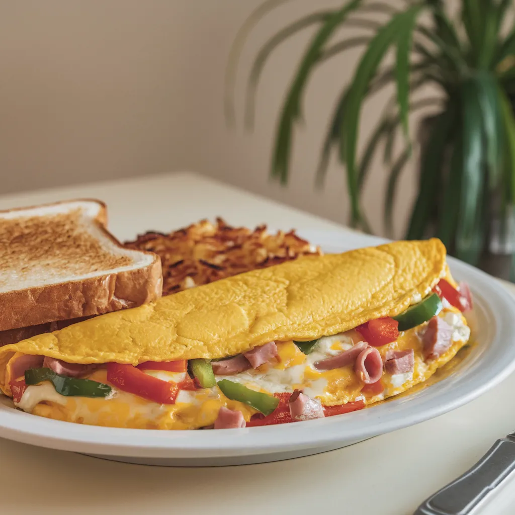 IHOP Omelettes Menu 2 IHOP omelette portion size example served as a classic breakfast plate
