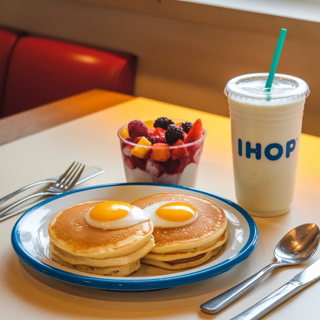 Kids Menu 19 IHOP kids combo meals with main item, side, and drink