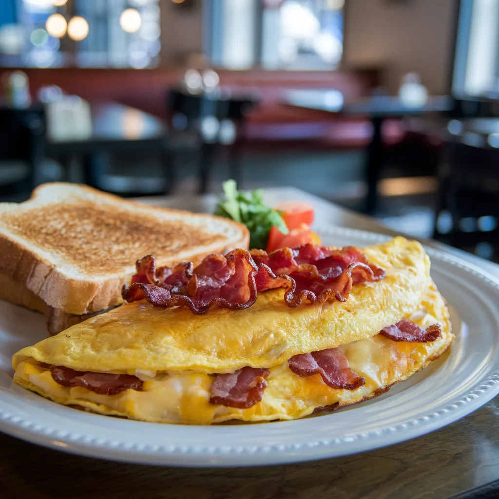 IHOP Omelettes Menu 17 Omelette with bacon as a protein option at IHOP