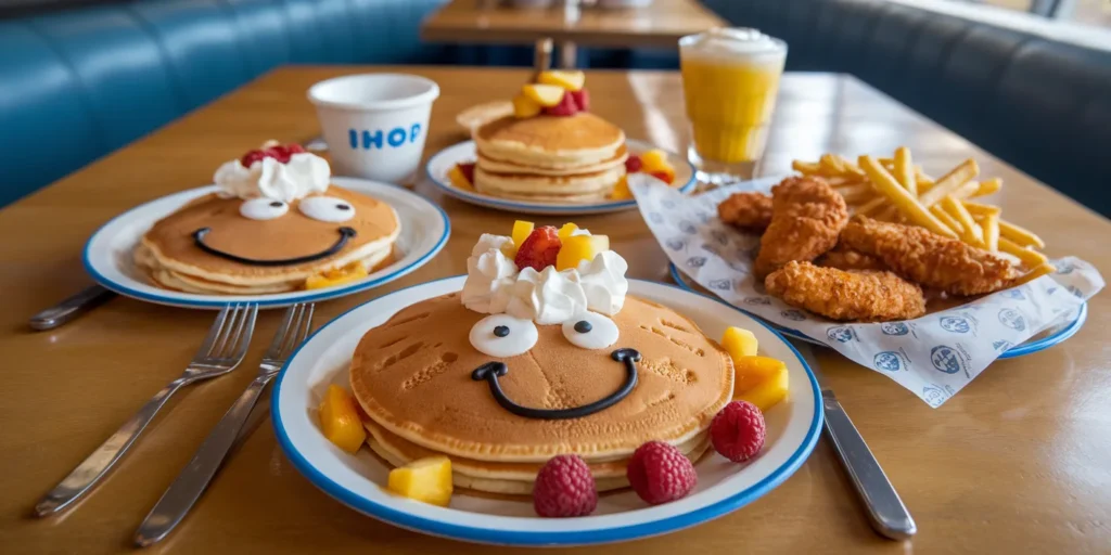 Kids Menu 1 Pancakes and Chicken Tenders in IHOP Kids Menu