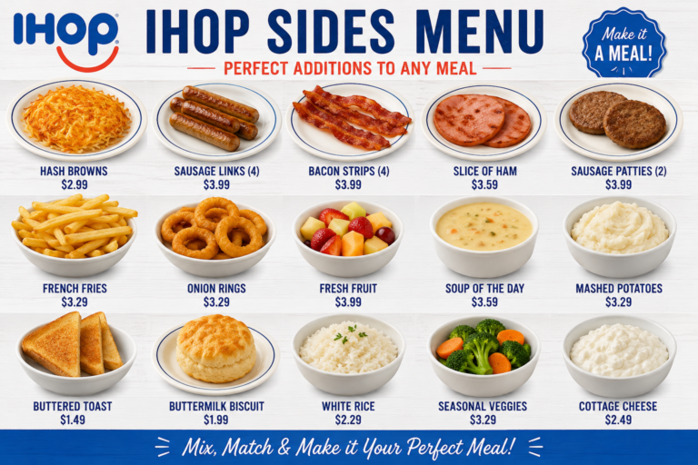 IHOP Sides Menu