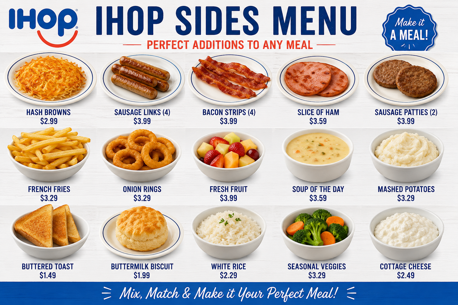 IHOP Sides Menu 1 IHOP Sides Menu